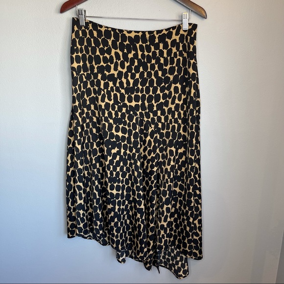Who What Wear Animal Dot Print Asymmetrical Midi Skirt, Size 8 - Picture 6 of 15